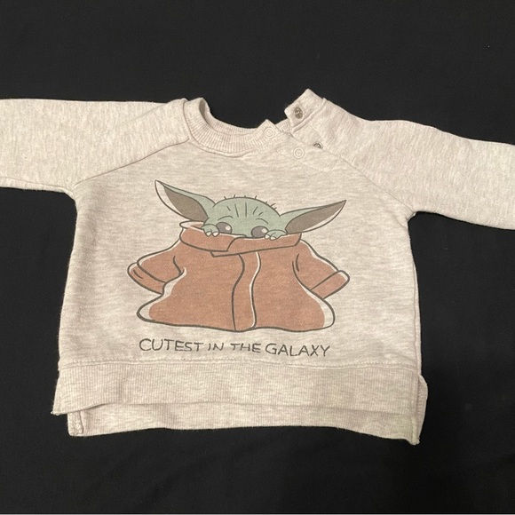 Baby Boys' 2pc Star Wars Baby Yoda
Long Sleeve Fleece Top and Bottom Set -
Gray - Picture 3 of 6
